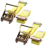 BoxerTool 2 Pack E-Track Ratchet Straps - 2