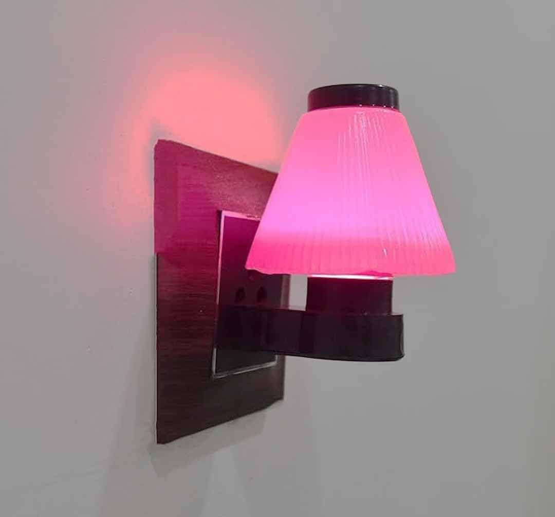 LE RELIABLE Attractive Small Cone Lamp Shades Wall Lamp wall lamps For Bedroom Shape L.E.D. Wall Lights, Table Lamps Lamp Shade (Plastic) (1, Pink)-picture-33