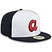 New Era Atlanta Braves 59FIFTY Authentic Collection 2024 Batting Practice Fitted Cap, Hat (US, Numeric, 7 1/8, Navy Blue White)