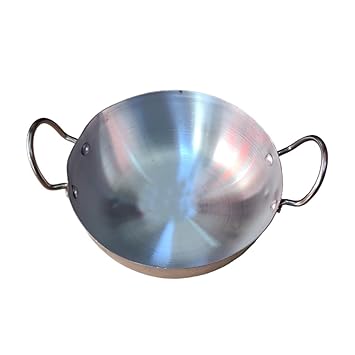 Abee Aluminum Steel Kadai | Tadka Pan | Wok | Curry Kadhai | 500 ML