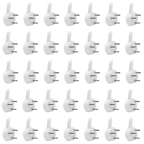 Image of Nails For Hanging Pictures,Picture Hooks Hardwall Hangers for Hardware Concrete Wall Hooks Invisible Nail Hangers Non-Trace Wall Picture Hanger No Damage Stucco 0.98 inch x 0.59 inch (L*W)(80pcs,0.98 inch x 0.59 inch