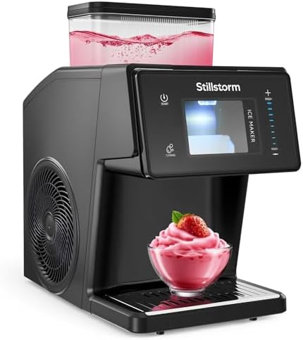 Stillstorm Shaved Ice Machine Snow Cone Maker No Ice Needed,Snowflake Machine with RapidChill Technology, Auto-Clean SUS304, Adjustable Speed Snowflake Maker for Home, Party, Bar...