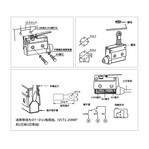 Interrupteur étanche 10A 250V AC BM-7318 avec mécanisme haute précision - 3