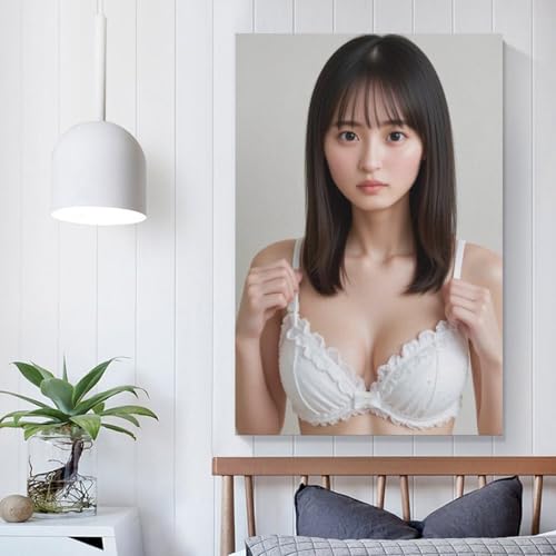 遠藤さくら ポスター (24) キャンバス 芸術 壁アート 画像 印刷 現代 寝室 装飾 ホームワーク08x12inch(20x30cm) [5]