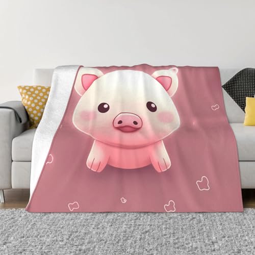 Couverture canapé imprimé cochon pour soirées cocooning cosy - 2