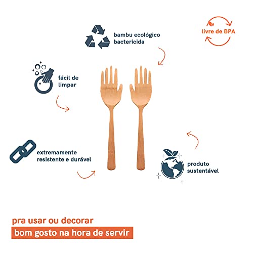 Oikos - Pegador de Salada de Bambu Mãozinhas