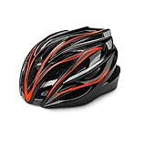 [Schaumstoff] EPS lhmlyl Fahradhelme Fahrradhelm Red Road Mountainbike-Helme Integriertes CE-MTB mit Sonnenblende Herren Damen Ultraleichtes Fahrrad-Kohlefaser_L (58-61 cm)
