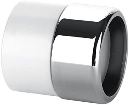 McAlpine ABS32/35G-CB Straight Chrome Plated Brass x ABS Connector, White
