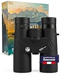ZIRBITZ® HD Fernglas 10x42 leistungsstark & IPX7-wasserdicht - Outdoorfernglas stufenlos einstellbar für Wandern, Reise, Jagd & Vogelbeobachtung - Robuster Feldstecher für Erwachsene & Jugendliche