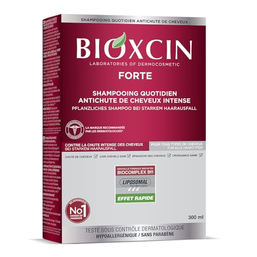 BIOXCIN Forte Shampoo tegen intensieve haaruitval, effectief en snel, met Bio Complex B11, klinisch getest, sterkere, dikkere haargroei