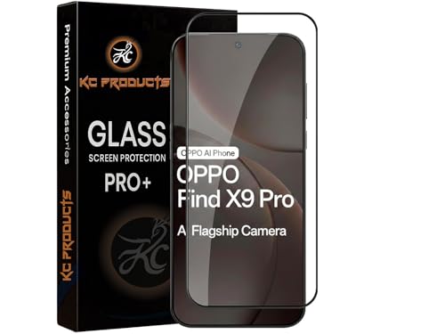 Image of Tempered Glass Screen Protector Compatible For OPPO FIND X9 PRO 5G with Easy Self Installation Kit
