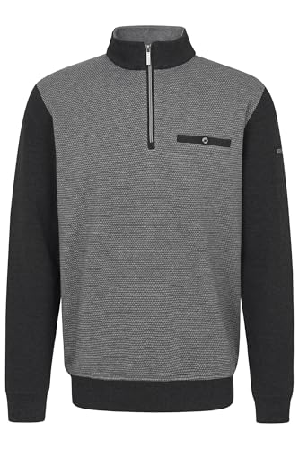 Sweat troyer homme bugatti pull col zippé camionneur mode masculine