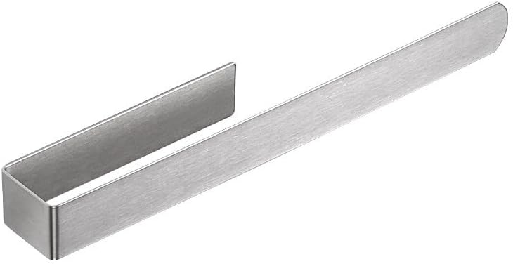 szhdxsy Towel Holder SUS 304 Stainless Steel Brushed Hand Towel Rod, Self Adhesive Towel Holder Towel Rod Towel Rack for Bathroom- Silver 14in