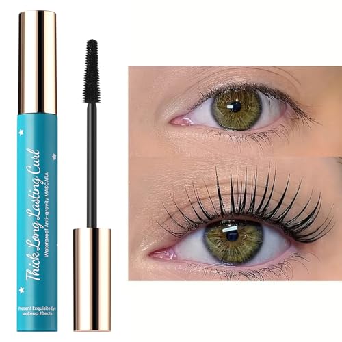 Image of Black Mascara for Older Women - Waterproof Volumizing Mascara for Mature Women & Sensitive Eyes - Tubing Lengthening Mascara Natural Fiber Lash - Smudge-Proof,Hypoallergenic,Vegan & Cruelty Free