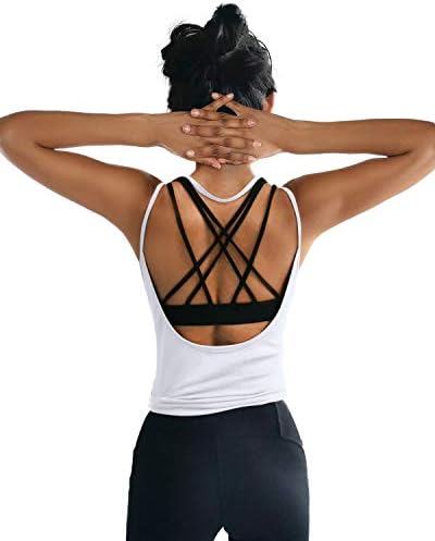 OYANUS Womens Summer Workout Tops Backless Yoga Shirts Open Back Tank Tops