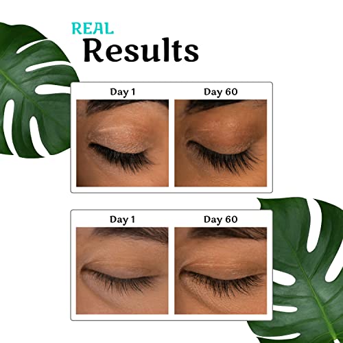 Lash24 By Hair La Vie - Eyelash Serum & Eyebrow Serum - Lash Enhancer And Primer - Dual Formula With Am Lash Primer & Pm Lash Boost - Long Lash Serum To Lengthen Lashes All Day - 2-Month Supply #TOP1