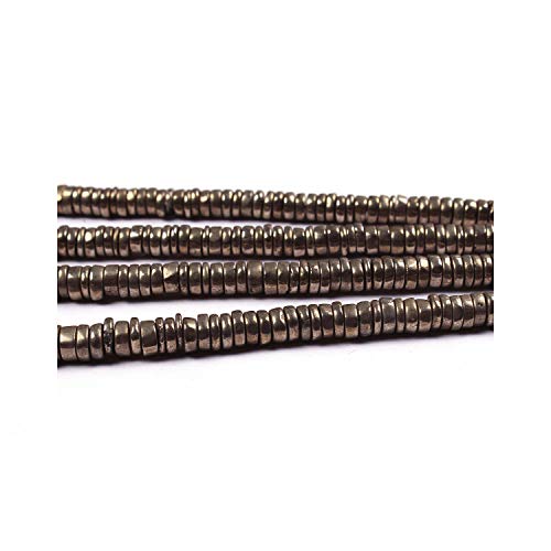 Grenat naturel de qualité AAA et pyrite en perles Heishi de 5-6mm pour bijoux
