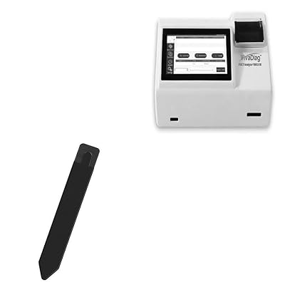 BoxWave Stylus Pouch Compatible with VivaChek POCT Analyzer VIM1000 - Stylus PortaPouch, Pen Stylii Holder Carrier Portable Self-Adhesive - Jet Black