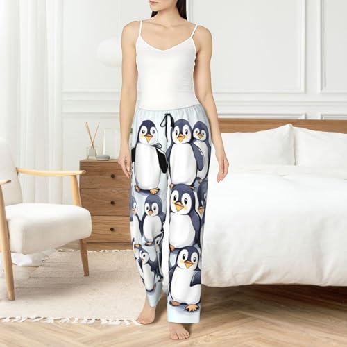 Pantalon de pyjama en polyester doux femme ample imprimé