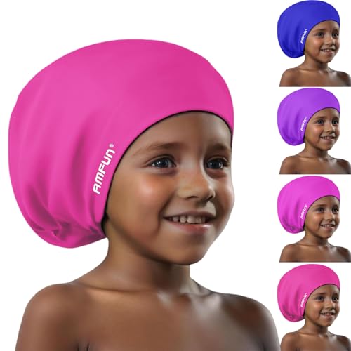 AMFUN Badekappe für Lange Haare, Extra Große Badekapp Damen, Frauen und Herren für Dreadlocks, Haarverlängerungen, Zöpfe