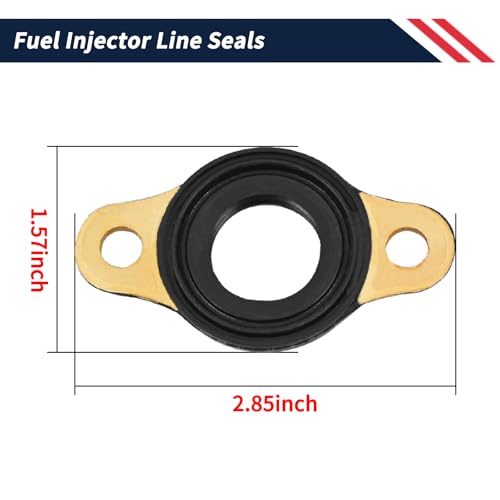 Promrmr Set of 6 Fuel Injector Line Seals Kit Compatible with Detroit Diesel Engines DD15 Replace A4720780180/ A4720780480 by Promrmr - Image 7