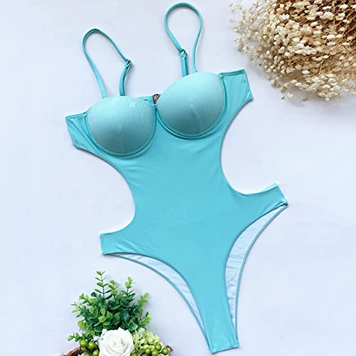 Bañador mujer deportivo para vacaciones de playa y surf en el mar 3