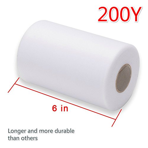 Hihoddy Rotolo di Tulle da 15,2 x 91,4 m per