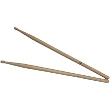 Simhoa 1 Pair Drum Sticks Wood Drumsticks Set Portable Smooth Grips Comfortable Professional for Jazz Acoustic Percussion Exercise, 5B Wood Color