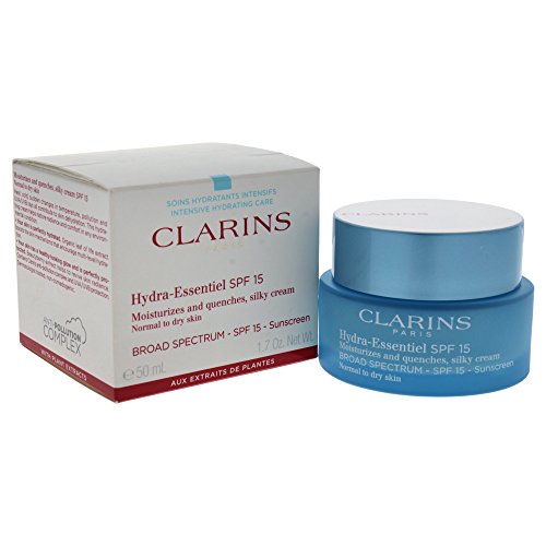 Clarins Hydra-Essentiel Moisturizes & Quenches Silky Cream Spf 15, Normal to Dry Skin, 1.7 Oz (), multi (SG_B01N7ZHFYD_US)