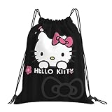 [COOLEAD] ハローキティ ジムサック ナップサック プールバッグ バッグ 大容量 収納便利 軽量 おしゃれ 水泳 部活 運動 遠足 旅行 人気 アニメ グッズ キャラクター p54