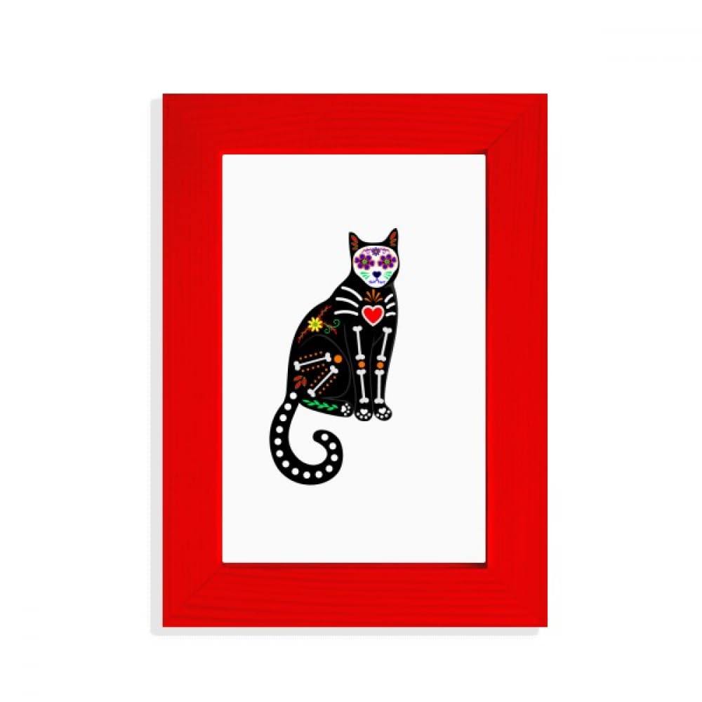 Cadre photo chat noir résout votre manque d'idées déco Halloween rouge