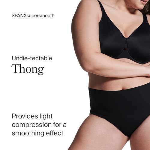 Spanx Womens Undie-Tectable Thong, Very Black, S Uk - 2
