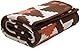 ACUSHLA Merino Wolldecke Tagesdecke 160cmx 200cm DeckeWohndecke Kuscheldecke Strick Sofadecke TV Decke zum Wohndecke für Bett Schlafzimmer Couch Büro (Indisch Braun)