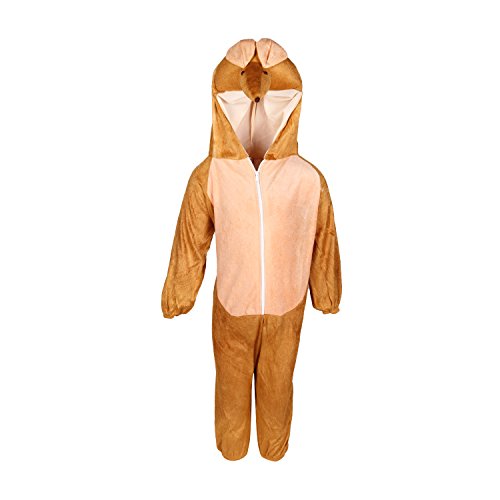 Image of Raj Costume Animal Fancy Dress Costume for Boys & Girls | Hooded Full Body Wildlife Zoo Animal Jumpsuit | Soft Costume for School Function, Fancy Dress, Halloween, Birthday, Cosplay & Role Play