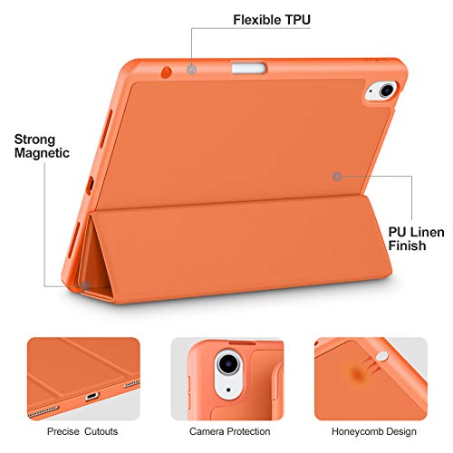 Image of Akkerds for iPad Air 11 Inch Case M4 /M3 /M2, Air 5th /4th Gen 10.9, Coral