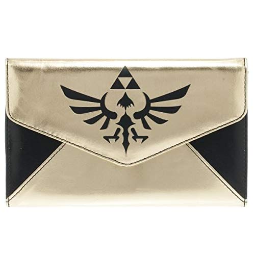 Bioworld Zelda Logo Gold & Black Envelope Wallet
