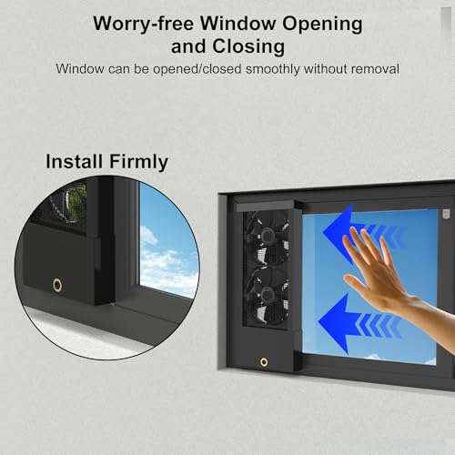 Image of 13.8-15.7 Inch Vertical Window Exhaust Fan for Sliding Windows