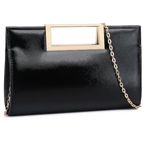 Image of Gurina Evening Clutch Purses for Women Formal Party Clutch Bags Cocktail Prom Fashion PU Leather Shoulder Handbags