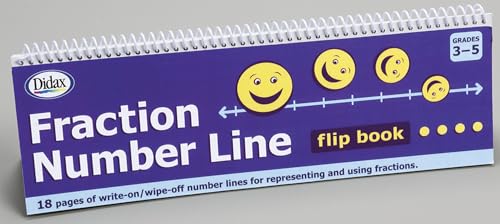 Didax Educational Resources Fraction# Line Flip Book Math Resource, 12 x .50 x 4.38 inches