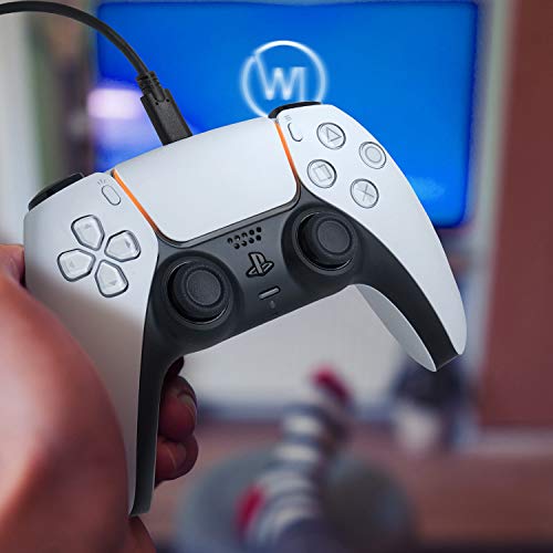 Wicked Chili PS5 Cable de Carga 3 m (1 Pieza) extensión USB-C | Cable de Carga rápida para Playstation 5 Dualsense, Switch Pro, Xbox Series X Controller (300 cm, protección contra torceduras) - imagen 3