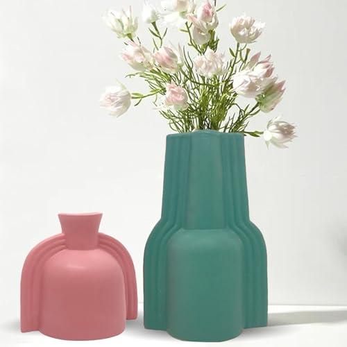Image of Amazon Basics Winged Ceramic Flower Vases | for Home Decor (Pack of 2 | Multi-Colour)