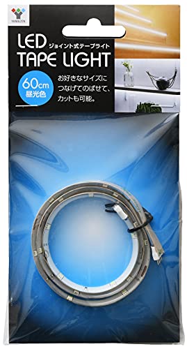 テープライト 昼光色 テープ長さ60cm 400lm 色温度6500K ジョイント式 カット可能 長寿命 間接照明 イルミネーション ディスプレイ照明 店舗照明 非常用照明 LED クールホワイト JTL-60D