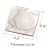 MDLUU 350 Pcs Mosaic Tiles Mother of Pearl Mosaic Tiles Shell Tiles Square White Mosaic Pieces for Home Decoration, DIY Crafts, Mosaic Tile Projects