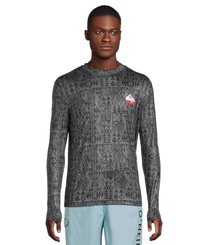 Camiseta de surf Quiksilver de manga larga para hombre que frena el viento frío