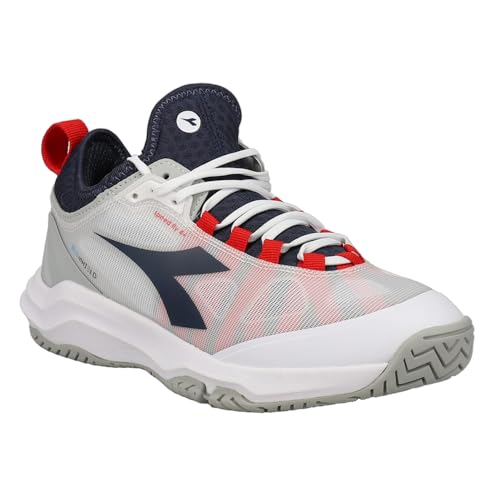 Image of Diadora Mens Speed Blushield Fly 4 Plus All Ground Tennis Sneakers Shoes - Grey