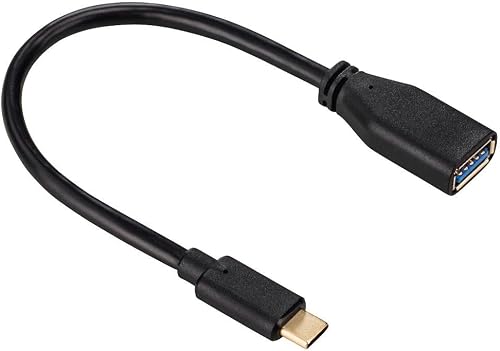 Hama USB 3.1 Gen 1 USB-C to USB-A Cable, 0.15 Meter Length