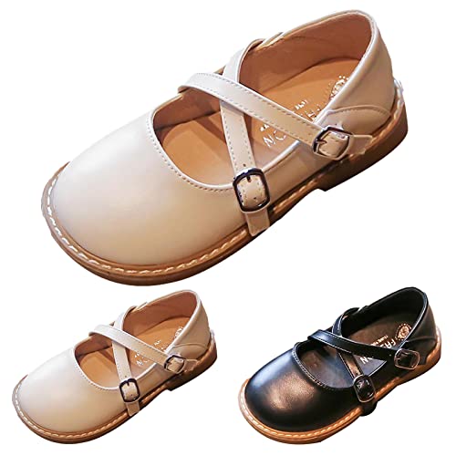 Boots for Girls Children Casual Shoes Girls Round Toe Flat Sole Thick Sole Solid Double Buckle Casual3