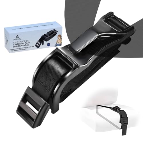 ANTONIQ® Cinturon Embarazada Coche Homologado | Adaptador Cinturon Embarazada para Mayor Seguridad y Comodidad | Cinturón Coche Embarazada Ajustable | Fácil Instalación Universal