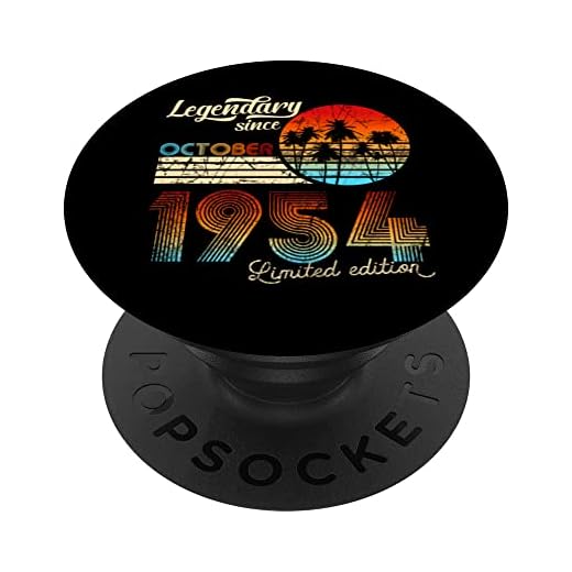 Cumpleaños Legendario Desde Octubre De 1954 Regalo. PopSockets PopGrip Intercambiable