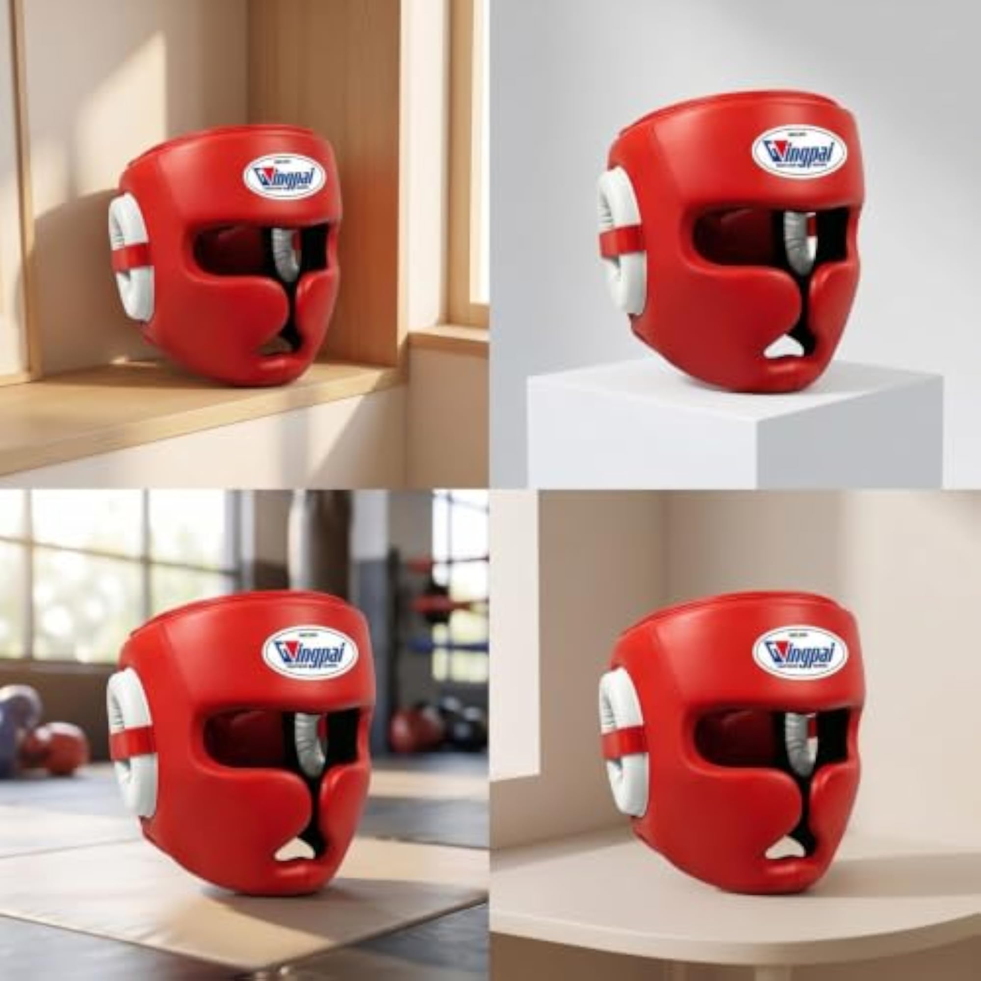 Thickened Boxing Headgear with Cheek Protection Padded Open